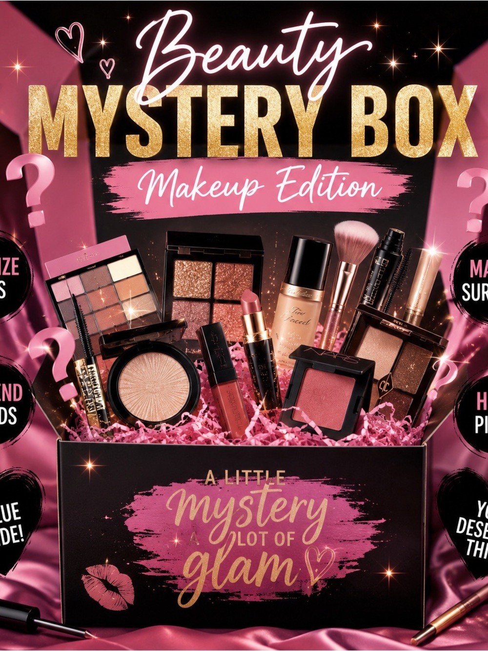 $100 Retail Value Prestige Makeup Mystery Box | New | Luxury Beauty Surprise Box